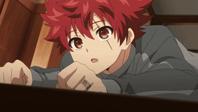 Red Haired Anime Character With Ring GIF