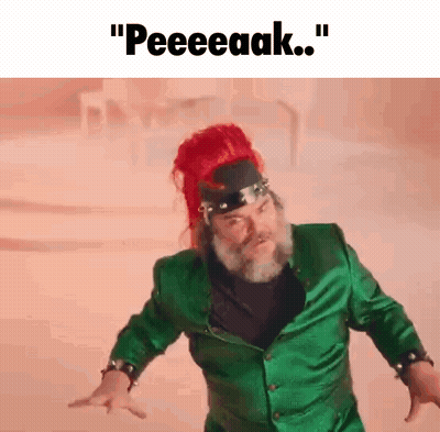 Red-Haired Bearded Man In Green Jacket Says Peeeeaak GIF