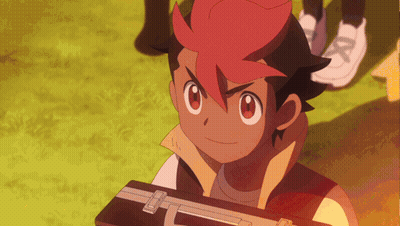 Red-Haired Boy Holding Briefcase GIF