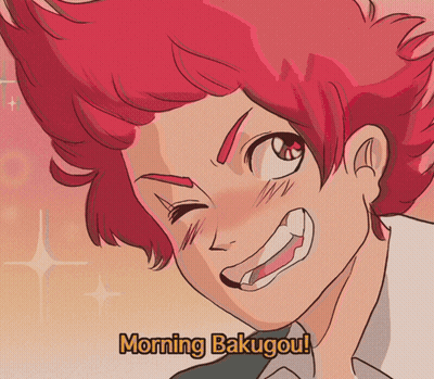 Red-Haired Boy Morning Bakugou GIF