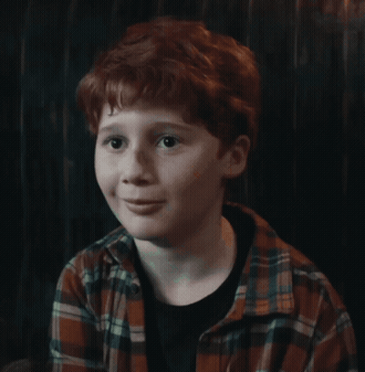 Red Haired Boy Smiling In Plaid Shirt GIF
