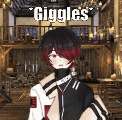 Red-Haired Cartoon Character Giggles GIF