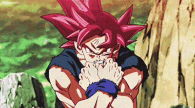 Red-Haired Cartoon Character In Front Of Rocky Cliff GIF