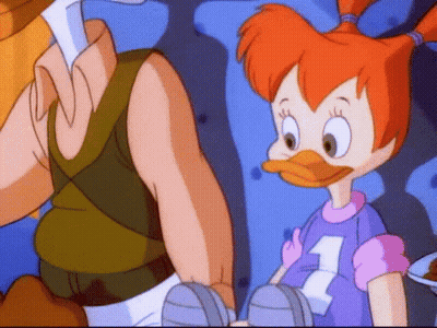 Red-Haired Cartoon Character In Number 1 Shirt GIF