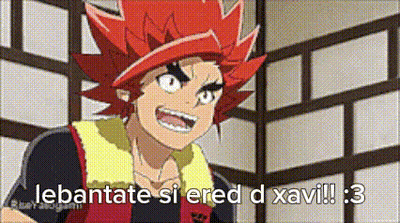 Red-Haired Cartoon Saying Lebantate Si Ered D Xavi GIF