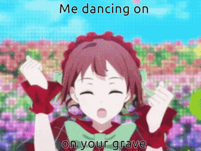 Red-Haired Girl Dancing Me Dancing On Your Grave GIF