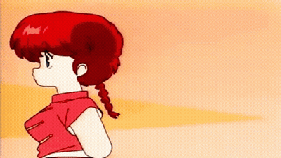Red-Haired Girl In Red Shirt GIF