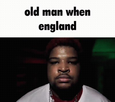 Red Haired Man In White Shirt Saying Old Man When England GIF