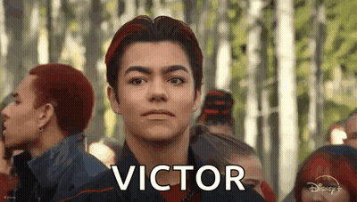 Red-Haired Man Saying Victor To Crowd GIF