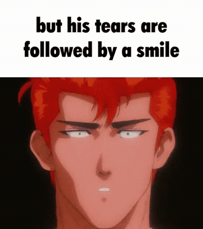 Red-Haired Man Smiling After Tears GIF