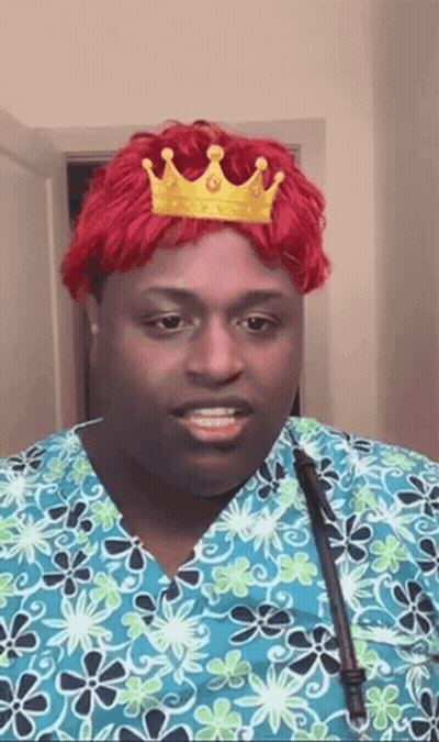Red-Haired Man Wearing Crown GIF