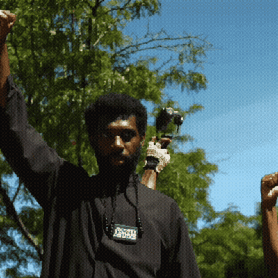 Red-Haired Man With Face Tattoo GIF
