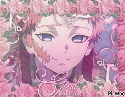 Red-Haired Person With Black Stripes Holding Sword GIF