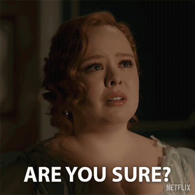 Red-Haired Woman Asks Is She Sure GIF