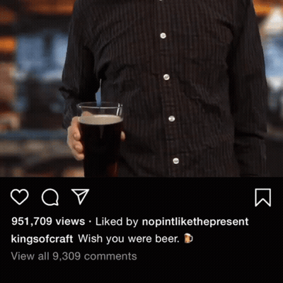 Red-Haired Woman Drinking From Black Mug GIF