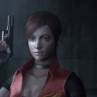 Red-Haired Woman Holding Gun GIF