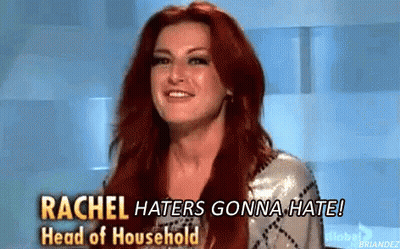 Red-Haired Woman Rachel Haters Gonna Hate Head Household GIF