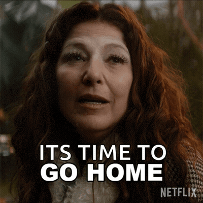 Red Haired Woman Saying Time To Go GIF