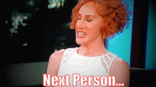 Red Haired Woman Says Next Person GIF