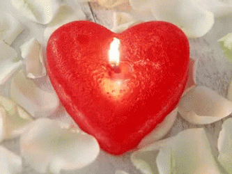 Red Heart Bougie GIF