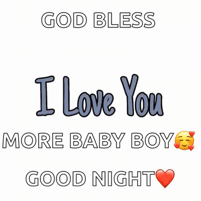 Red Heart God Bless I Love You More Baby Boy GIF