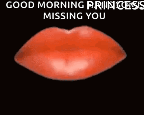 Red Heart Good Morning Princess Missing You GIF