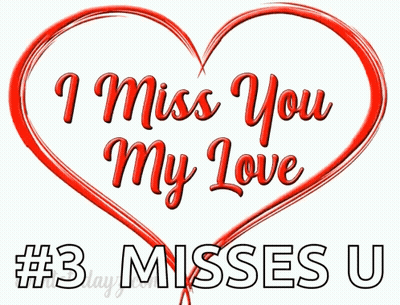 Red Heart I Miss You My Love #3 Misses U GIF