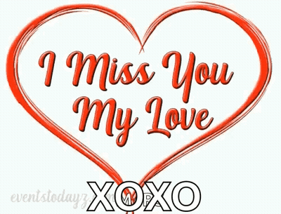 Red Heart I Miss You My Love GIF