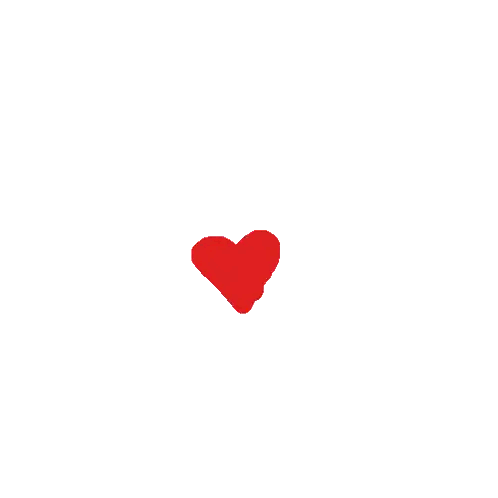 Red Heart Playing Card Sticker