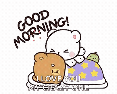 Red Heart Saying Good Morning Mesiye I Love U GIF
