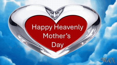 Red Heart Saying Happy Heavenly Mother's Day GIF