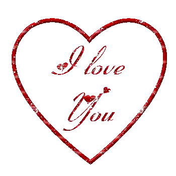 Red Heart Saying I Love You Sticker