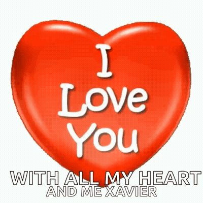 Red Heart Saying I Love You With All My Heart GIF