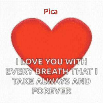 Red Heart Saying I Love You With Every Breath GIF