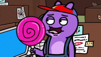 Red Heart Saying I'm A Sucker For You GIF