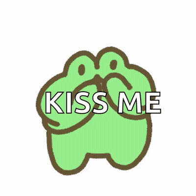 Red Heart Saying Kiss Me GIF
