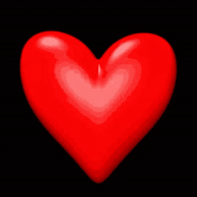 Red Heart Saying My Pleasure GIF