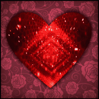 Red Heart Saying Shine On GIF