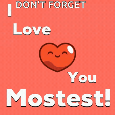 Red Heart Smiling Face I Don't Forget Love You Mostest GIF