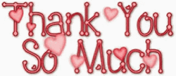 Red Heart Thank You So Much GIF