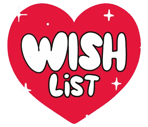 Red Heart Wish List Sticker