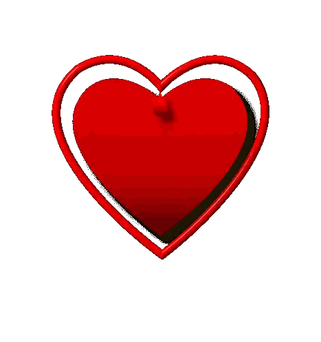 Red Heart With Blood Drop Hello Sticker