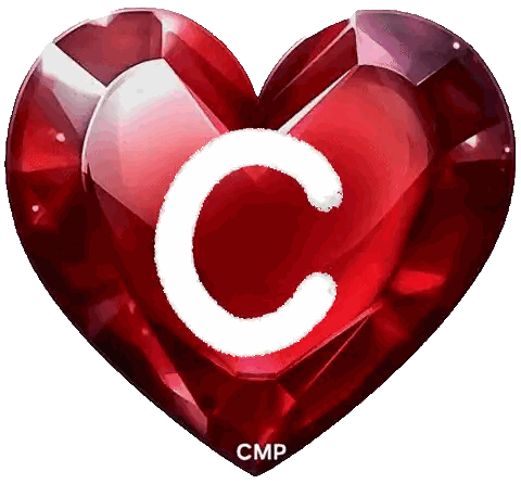 Red Heart With C Sticker