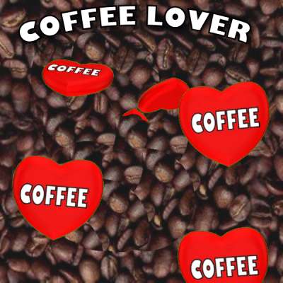 Red Heart With Coffee GIF