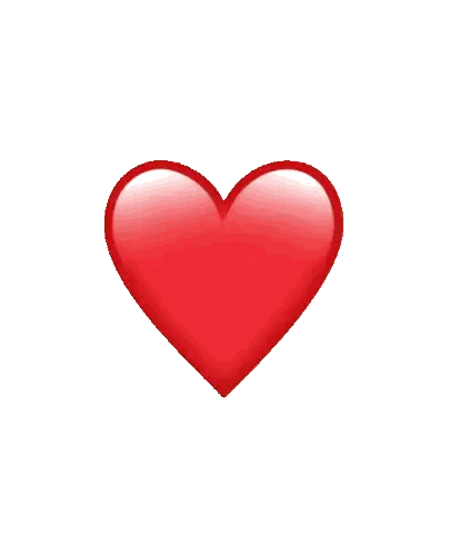 Red Heart With Gradient Sticker