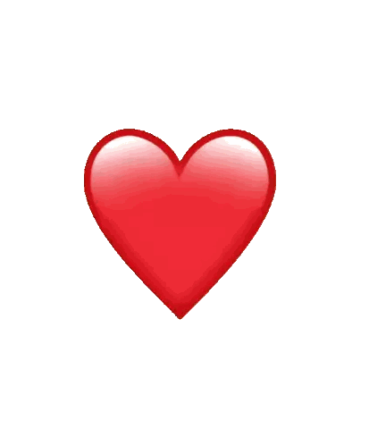 Red Heart With Gradient Sticker