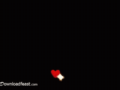 Red Heart With Sparkles Saying Download Feast.com GIF
