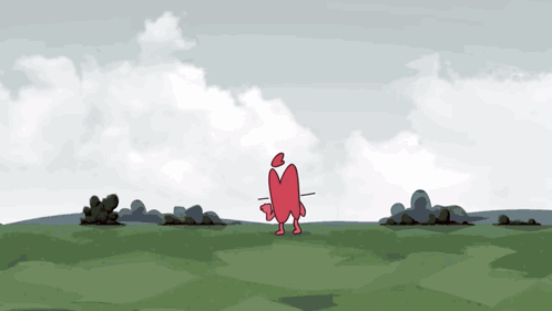 Red Heart With Stick In Mouth GIF