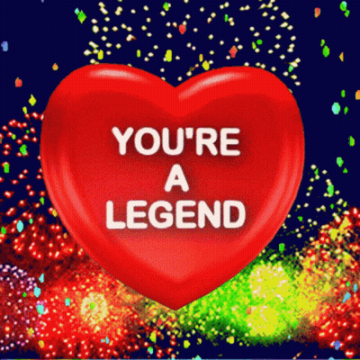 Red Heart You're A Legend GIF