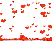 Red Hearts Sticker